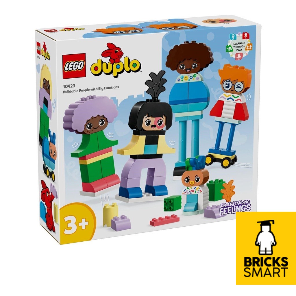 LEGO 10423 DUPLO คนที่สร้างได้พร้อมชุดของเล่นสร้างอารมณ์ใหญ่ (71 ชิ้น)