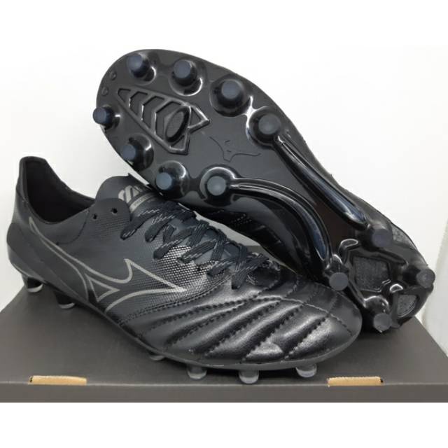 Mizuno Morelia Neo II Beta Leather Black FG รองเท้าฟุตบอล กีฬา