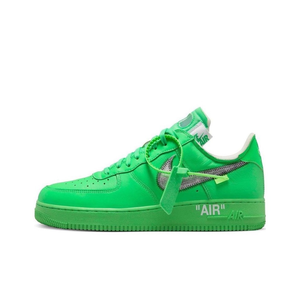 UA Lowcut Shoes Off-White X Air Force 1 Low Green รองเท้าผ้าใบลำลองสำหรับผู้ชาย กีฬา