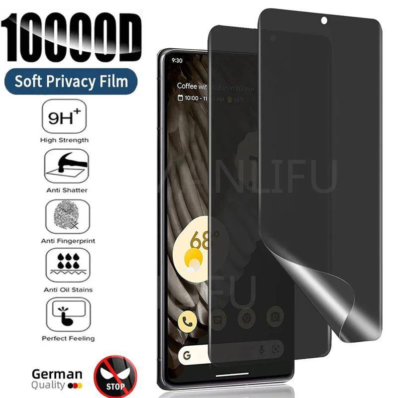 GooglePixel8Pro GooglePixel8 1-2 ชิ้น 9D Anti Spy ความเป็นส่วนตัวฟิล์ม Hydrogel นุ่มสําหรับ Google P