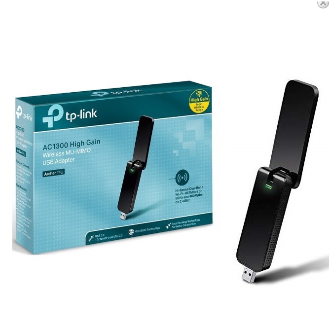 อะแดปเตอร์ WiFi Dual Band Tplink Usb AC1300 Archer T4U ของแท้