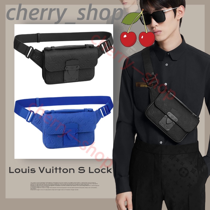 หลุยส์วิตตอง Louis Vuitton S LOCK SLING handbagผู้ชาย / กระเป๋าคาดหน้าอก / กระเป๋าคาดเอว/LV bag