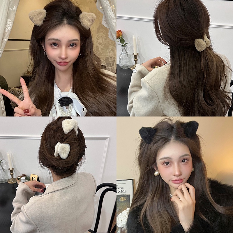 กิ๊บติดผม รูปอุ้งเท้าแมวน่ารัก ขนาดเล็ก แฟชั่นสําหรับผู้หญิง