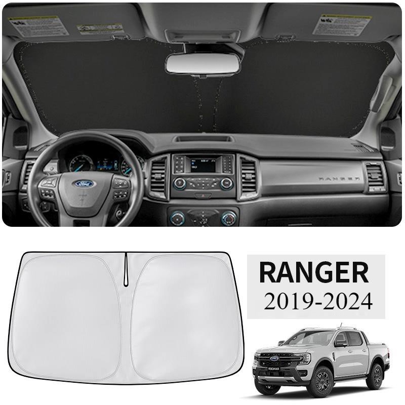 ม่านบังแดด สําหรับ Ford Ranger (2019-2024) Ford Ranger WildTrak Raptor XL XLT XLT Plus