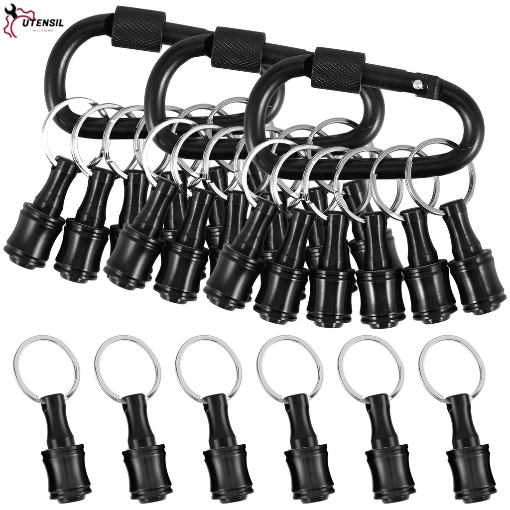 18 ชิ้น 1/4 นิ้ว Hex Shaft ไขควงบิตแบบพกพา Extension Bar พวงกุญแจสกรูอะแดปเตอร์สําหรับไขควง SHOPSBC3424