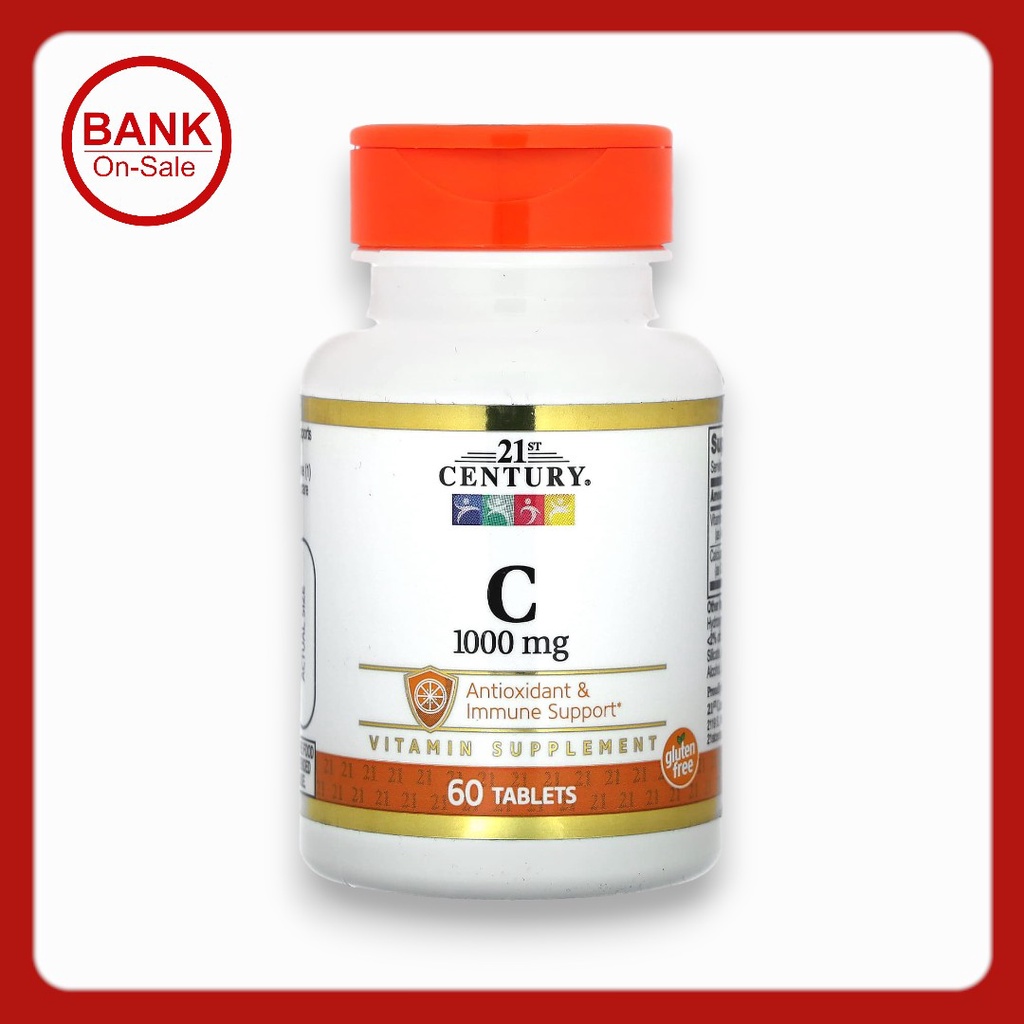 พร้อมส่ง 21st Century, Vitamin C, 1,000 mg, 60 Tablets