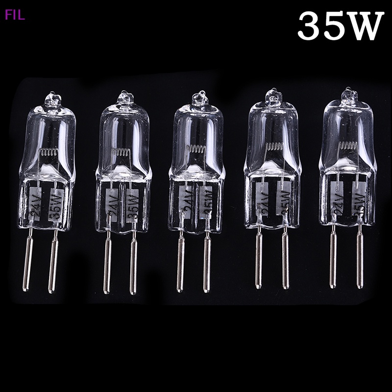 FIL 5 ชิ้น 24 โวลต์ G5.3 35 วัตต์/50 วัตต์ ฐาน Haen หลอดไฟ หลอดไฟ