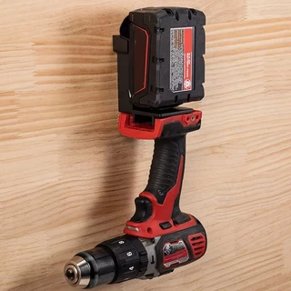 1 PC เครื่องมือสำหรับ DeWalt Milwaukee/DEWALT/Milwaukee 18V 20V แบตเตอรี่ฐานผู้ถือ ที่เก็บของแบบติดผนังแบบคงที่วงเล็บ