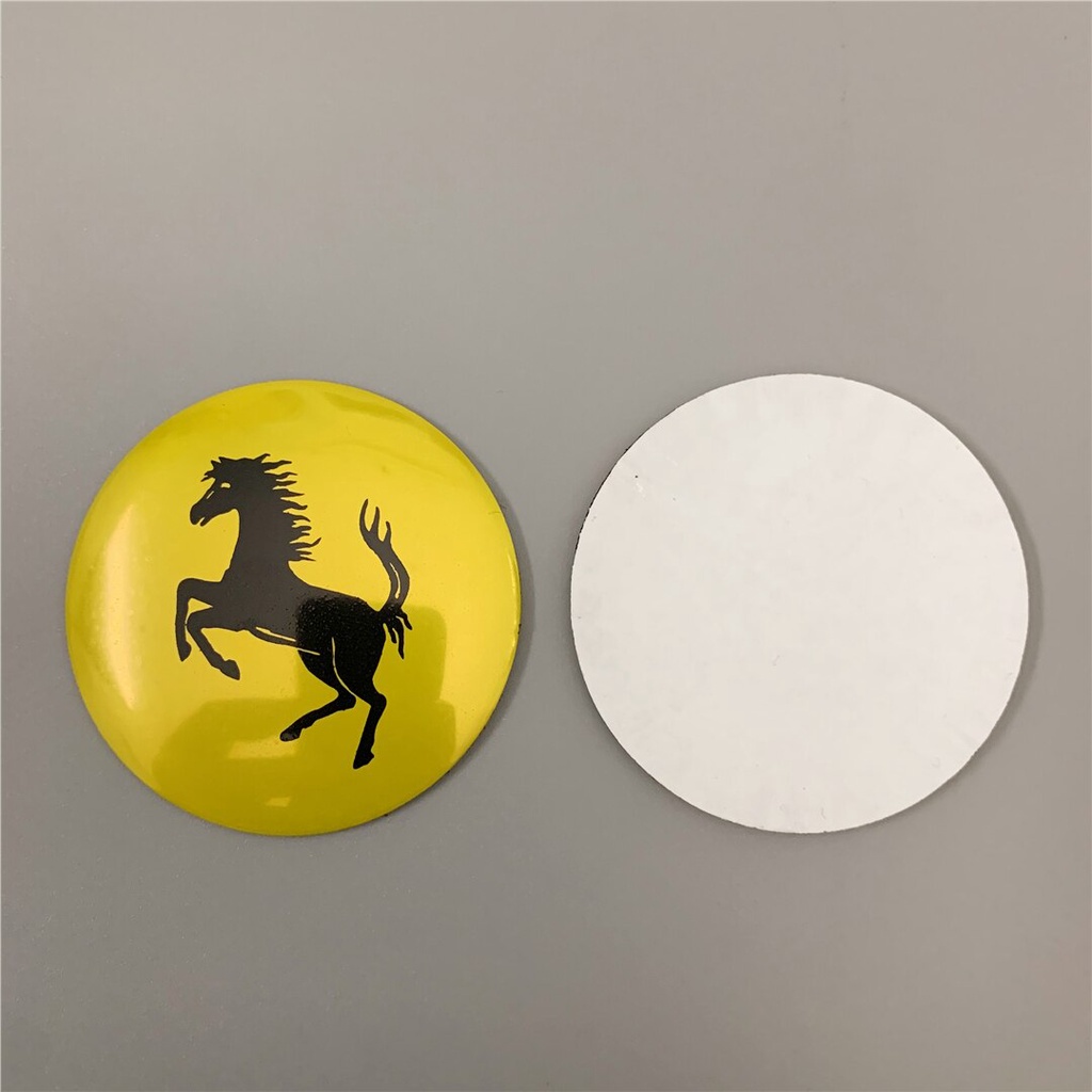 สติกเกอร์ตราสัญลักษณ์ 56 มม. 65 มม. 4 ชิ้น สําหรับ Ferrari Mustang ราคา ถูกที่สุด ดีลบีเคเค แกลเลอรีภาพที่ 5