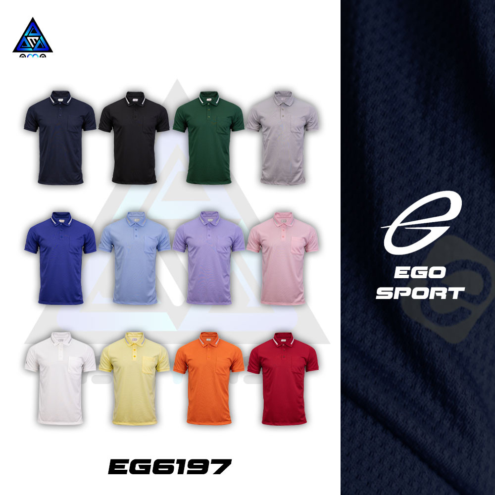EGO SPORT เสื้อโปโล รหัส EG6197 ชาย เนื้อผ้าเซรามิก ของแท้100%