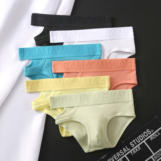 กางเกงในชายAUSCALIA กางเกงในผู้ชายขาเว้า ผ้าฝ้าย เนื้อนุ่ม ย…