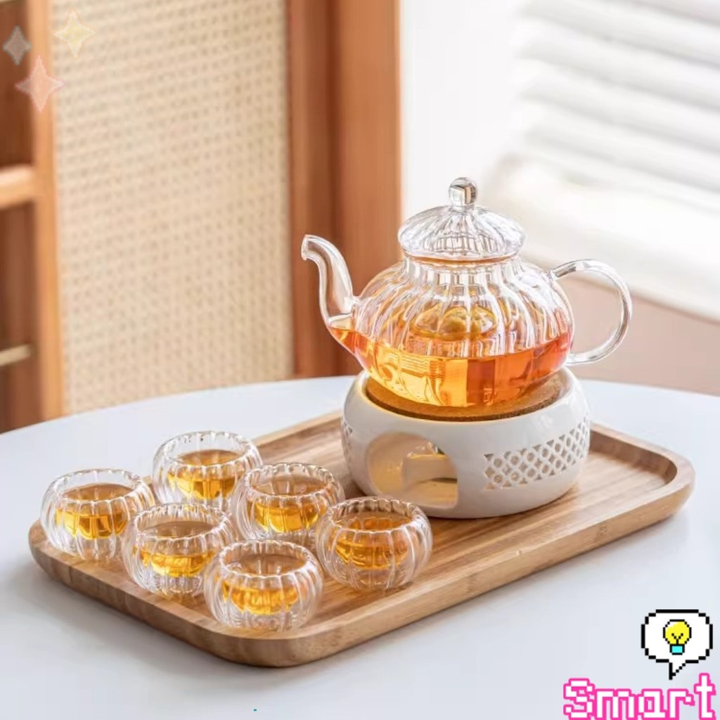SMART กาชงชา ทนต่ออุณหภูมิสูง กาน้ำชา แก้วคุณภาพสูง 400ml 600ml Glass teapot