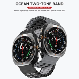 สายซิลิโคนสําหรับ Samsung Galaxy Watch Ultra 47mm Marine Sport สร้อยข้อมือ Correa สําหรับ Galaxy Watch Ultra Band อุปกรณ์เสริม