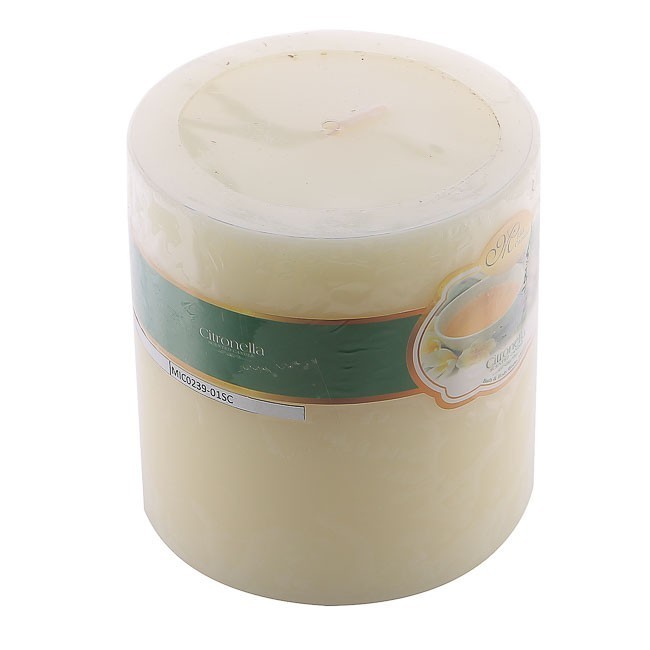 เทียนหอมทรงกลม D10H10 Miss Candle EDC0603 10 x 10 ซม. (กลิ่นตะไคร้อ่อน)