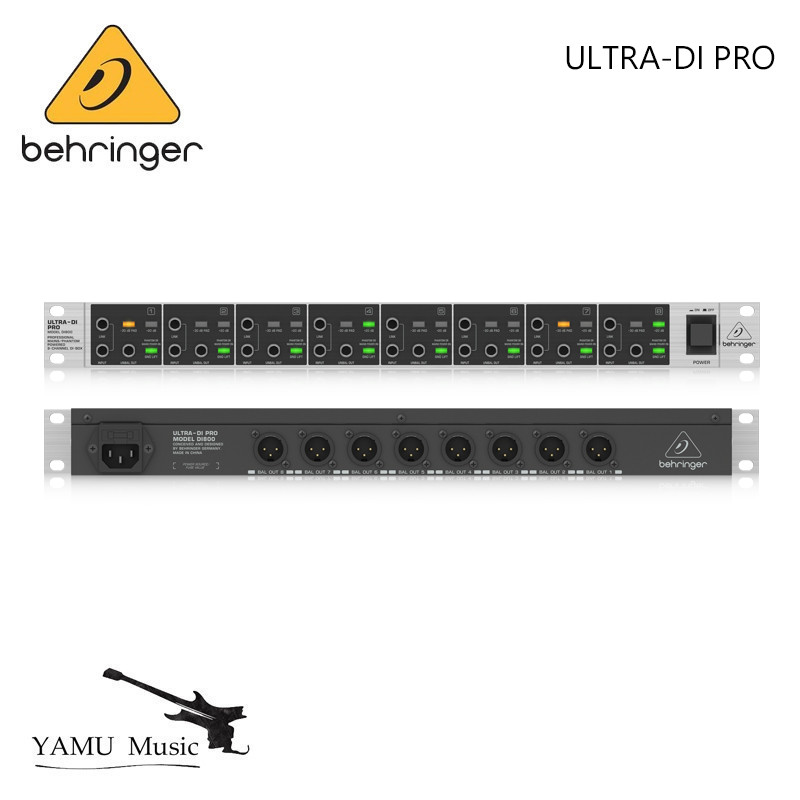 Behringer ULTRA-DI PRO DI800 Professional Mains/Phantom Powered 8-Channel DI Box