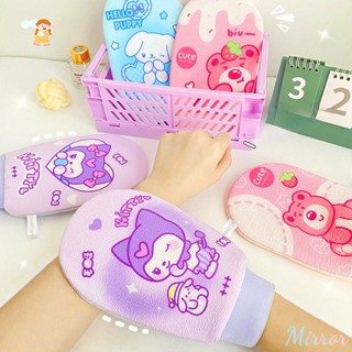 น่ารักการ์ตูน Sanrio ถุงมืออาบน้ำผ้าเช็ดมือนุ่มหนาผ้าขนหนูสำหรับเด็กบ้านผ้าขนหนูดูดซับ Quick-drying ห้องครัวห้องน้ำ Rag M