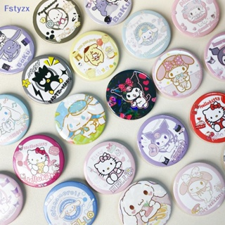 Fstyzx Sanrio My Melody Cinnamon เข็มกลัดเคลือบ รูปการ์ตูนอนิเมะ สําหรับติดเสื้อผ้า กางเกงยีน ของขวัญเพื่อน