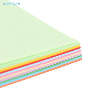 Widefigure กระดาษพับ สองด้าน 7*14 ซม. 10 สี สําหรับเด็ก 100 ชิ้น