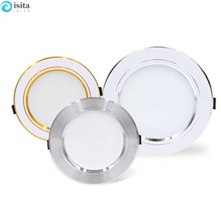 Isita ไฟดาวน์ไลท์ Led 5W 9W 12W 15W 18W ทรงกลม สีขาวอบอุ่น สําหรับในร่ม