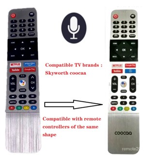 Coocaa Skyworth AI รีโมตคอนโทรล สําหรับ (55ub7500 และ 65ub7500) พร้อม Netflix Play YouTube Browser และ Voice Assistant C0ocaa Remote all functions