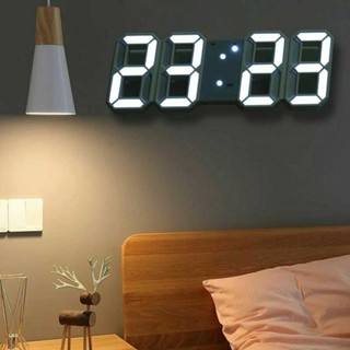 UK 3D LED Digital Wall Clock Alarm Date Temperature Table Desktop Home Decor USB