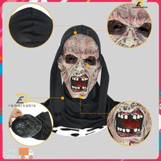 พร้อมสต็อก Scream Screaming Scar Face Mask Headhole Makeup Ball Horror Ghost Face ตกแต่งปาร์ตี้ฮาโลวีน Prop น่าทึ่ง_th