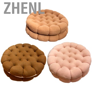 Zhenl Cookie Cushion Cute Soft Breathable PP Cotton Filling Seating for Dormitory Bedroom Bedside 450g