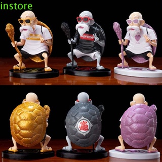 Instore โมเดลฟิกเกอร์ PVC รูปดราก้อนบอล Roshi Miniatures Son Goku ของเล่นสําหรับเด็ก