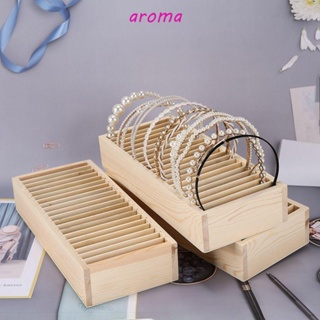 Aroma ชั้นวางโชว์เครื่องประดับผม แบบไม้ หลายชั้น อเนกประสงค์