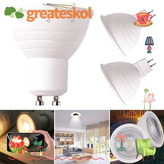 Greateskol หลอดไฟฮาโลเจน ฐานสองขา หลอดไฟ LED ขนาดเล็ก ทนทาน 2023 5W 7W 9W MR16 GU10