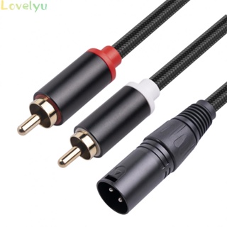 ⭐จัดส่ง 24 ชั่วโมง ⭐สายสัญญาณเสียงไมโครโฟน RCA Male Head XLR Male To 2-RCA Male อลูมิเนียมอัลลอยด์