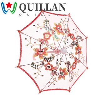 Quillan ร่มลูกไม้ ขนาดเล็ก อุปกรณ์เสริม สําหรับตกแต่งบ้านตุ๊กตา 18 นิ้ว