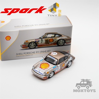 Spark x Tiny 1:64 964 Carrera Cup 1991 #7 Limited2000 โมเดลรถยนต์ Diecast