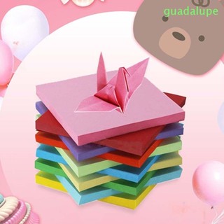 Guadalupe Origami อุปกรณ์การศึกษา บ้าน ของเล่นเด็ก สําหรับ DIY ฉากหลังสี่เหลี่ยม ตกแต่งผนัง กระดาษสี