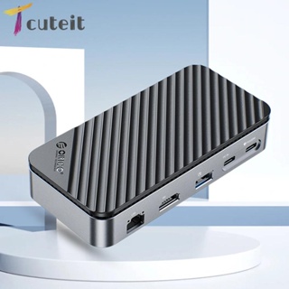 Tcuteit กล่องฮาร์ดดิสก์ USB Type-C สําหรับ Linux Mac OS Android 10 in 1