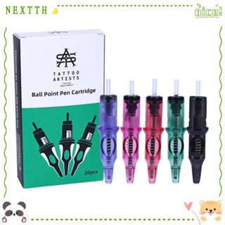 Nextth ปากกาสักลูกลื่น หมึกเหลว 5 สี ทนทาน ใช้ง่าย สําหรับผู้เริ่มต้น 20 ชิ้น