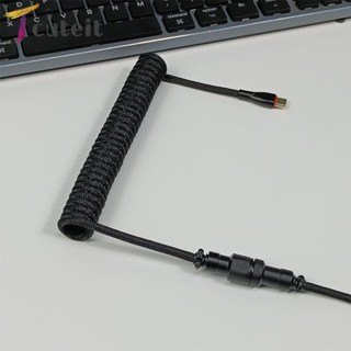 Tcuteit ตัวเชื่อมต่อตาข่ายถัก Type-C USB สําหรับนักบิน