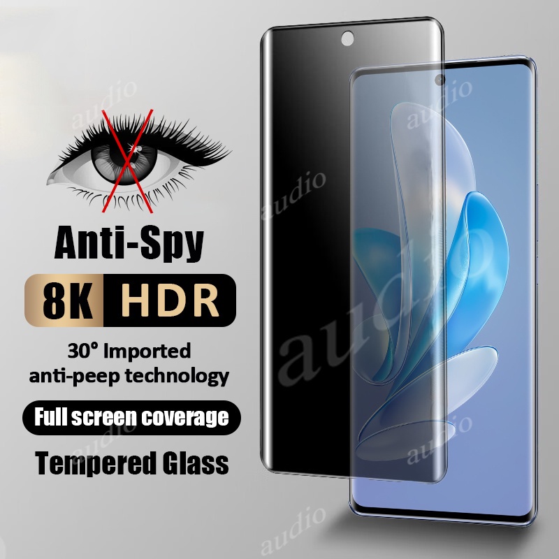 ฟิล์มกระจกนิรภัย Full โค้ง กันรอยหน้าจอ สําหรับ vivo V40/V30/V29 Pro/V30e 5G 2024 Anti Spy
