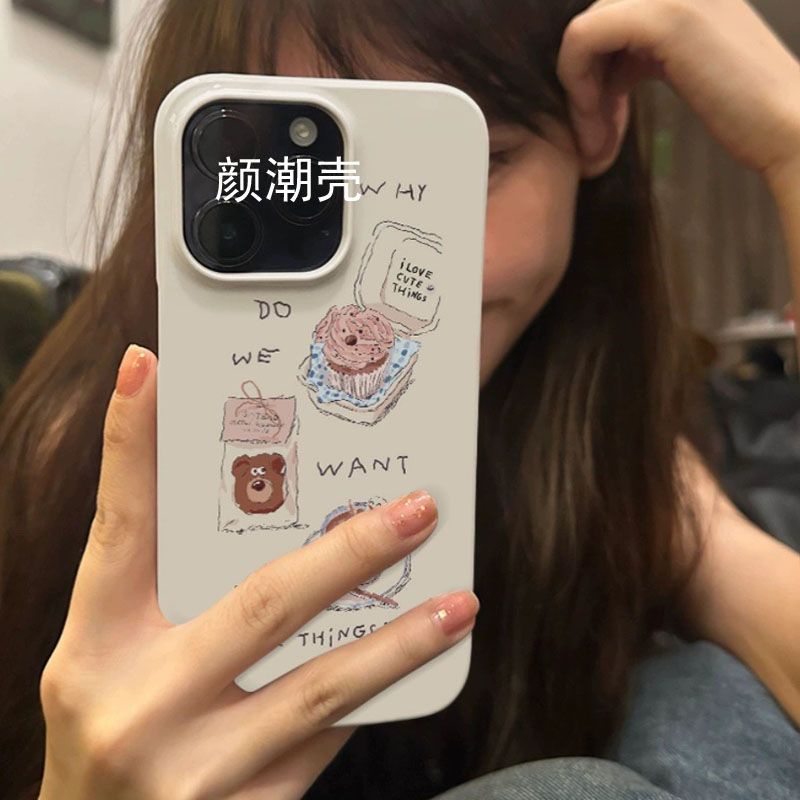 เคสโทรศัพท์มือถือ ซิลิโคนนิ่ม กันกระแทก ลายการ์ตูนขนมหวาน สําหรับ Iphone 14 11 12 13 XS XR 8 N58W