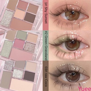 Kobeleen Sunset Dusk Eye Shadow Plate Spring Summer Twinkle yuee