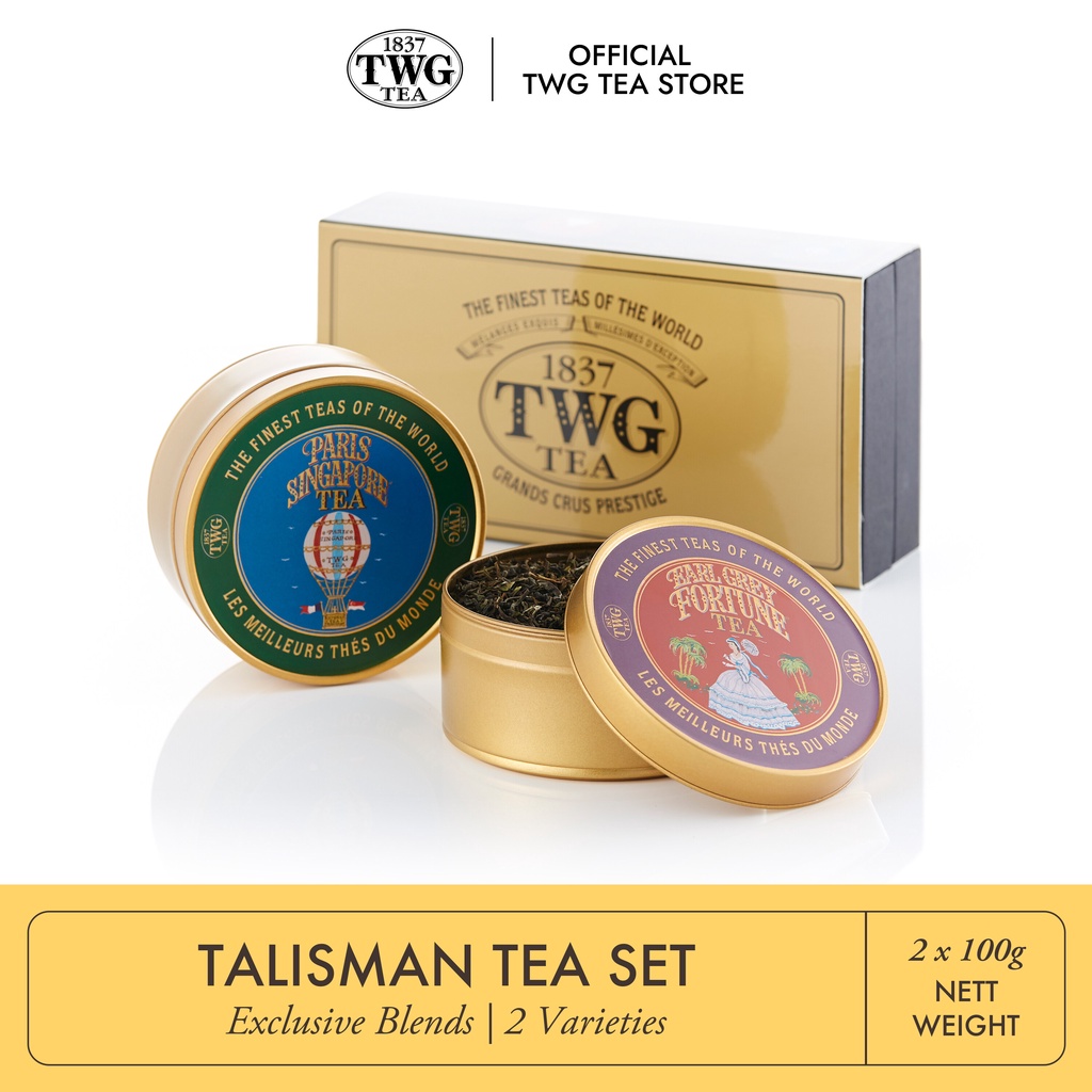 TWG Tea | Talisman Tea Set - Paris-Singapore Tea, Earl Grey Fortune Tea