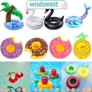 WISDOMEST ทุ่นลอยน้ํา ที่วางเครื่องดื่ม แบบเป่าลม ของเล่นเด็ก ตกแต่งปาร์ตี้ สระว่ายน้ํา 1 ชิ้น