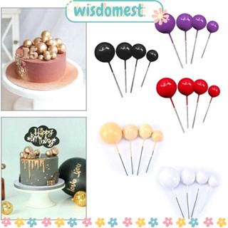 WISDOMEST ใหม่ ลูกบอลประดิษฐ์ 2 ซม.-4 ซม. สําหรับตกแต่งเค้กวันเกิด งานแต่งงาน DIY 20 ชิ้น