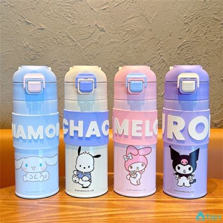 Sanrio ถ้วยฉนวนกันความร้อน 316 สแตนเลสขวดน้ำการ์ตูนแบบพกพาถ้วยนักเรียน 400/500ml TH1