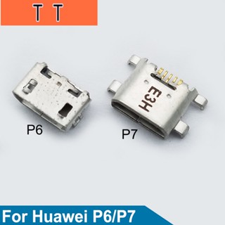  อะไหล่พอร์ตชาร์จ USB แบบเปลี่ยน สําหรับ Huawei P6 P7