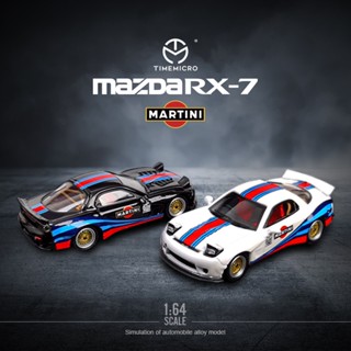 Tm 1:64 Mazda RX7 Martini Diecast รถของเล่น สําหรับเด็กผู้ชาย ของขวัญวันเกิด ของเล่นเด็ก รถสะสม