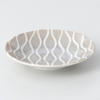 NITORI จานเซรามิค KARUEKURE TATEWAKU ลึก12Xสูง2