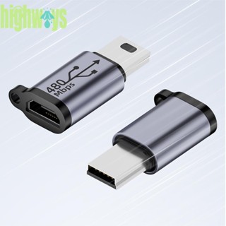 ตัวแปลง Type C เป็น USB Micro USB Mini USB ตัวเมีย เป็นตัวผู้ 18W อุปกรณ์เสริม สําหรับโทรศัพท์ แท็บเล็ต แล็ปท็อป [highways.th]