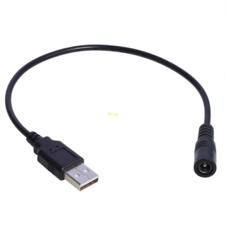 Bt อะแดปเตอร์แปลงสายชาร์จ USB2 0 Type-A ตัวผู้ เป็น 5521 มม. Dc5 โวลต์ 30 ซม.