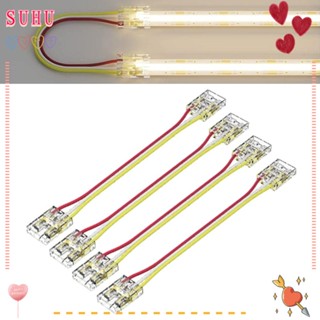 Suhu แถบเชื่อมต่อสายไฟ LED COB พลาสติก ทองแดง 3pin 10 มม.